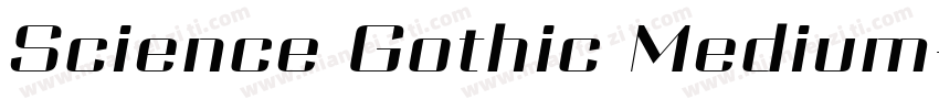 Science Gothic Medium字体转换